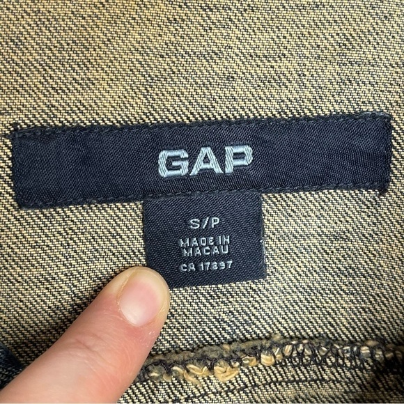 VINTAGE Y2K Gap Jean Jacket Distressed Fall 2002 Grunge - Picture 6 of 6